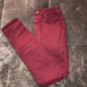 PACSUN Maroon Skinny Jeans